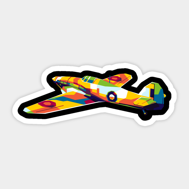 Hawker Hurricane Sticker by wpaprint